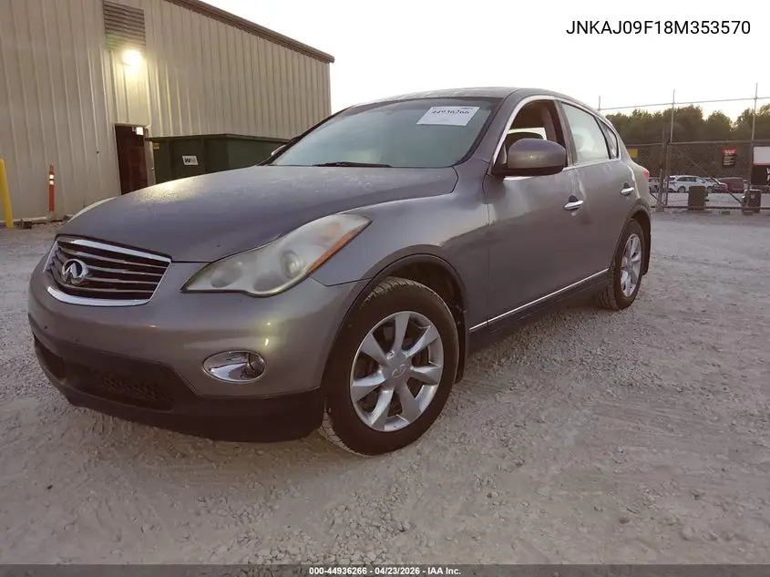 2008 Infiniti Ex35 Journey VIN: JNKAJ09F18M353570 Lot: 44936266