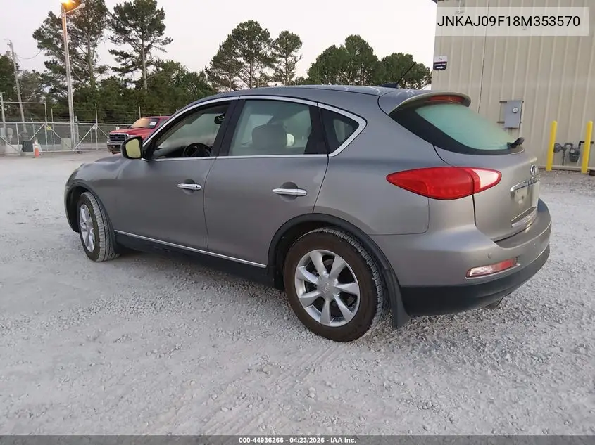 2008 Infiniti Ex35 Journey VIN: JNKAJ09F18M353570 Lot: 44936266