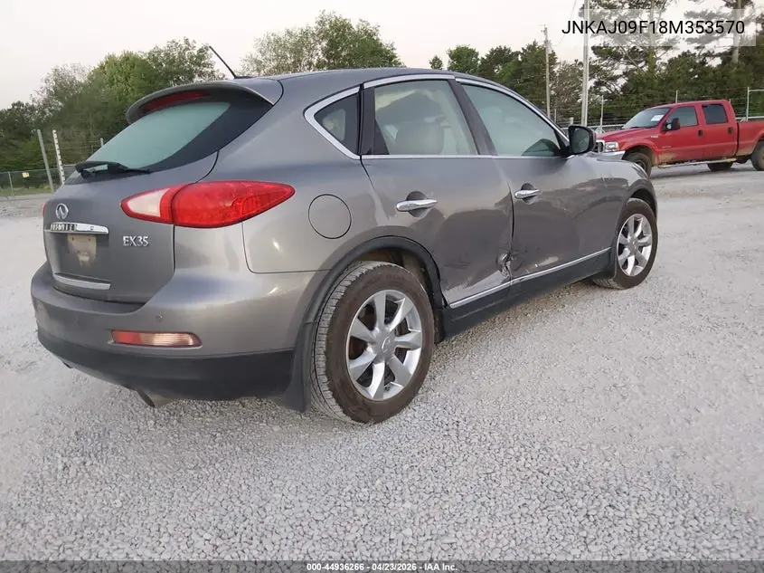 2008 Infiniti Ex35 Journey VIN: JNKAJ09F18M353570 Lot: 44936266