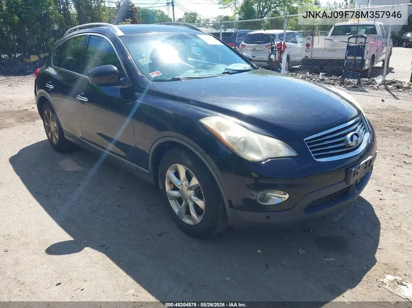 2008 Infiniti Ex35 Journey VIN: JNKAJ09F78M357946 Lot: 45204578