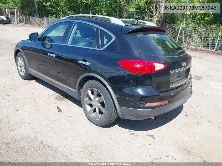 2008 Infiniti Ex35 Journey VIN: JNKAJ09F78M357946 Lot: 45204578