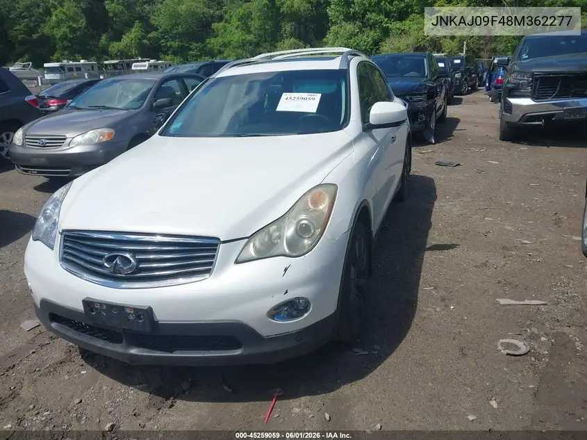 2008 Infiniti Ex35 Journey VIN: JNKAJ09F48M362277 Lot: 45259059