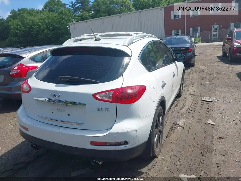 2008 Infiniti Ex35 Journey VIN: JNKAJ09F48M362277 Lot: 45259059