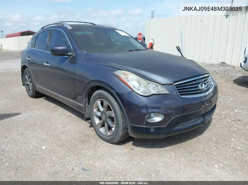2008 Infiniti Ex35 Journey VIN: JNKAJ09E48M305035 Lot: 45352765