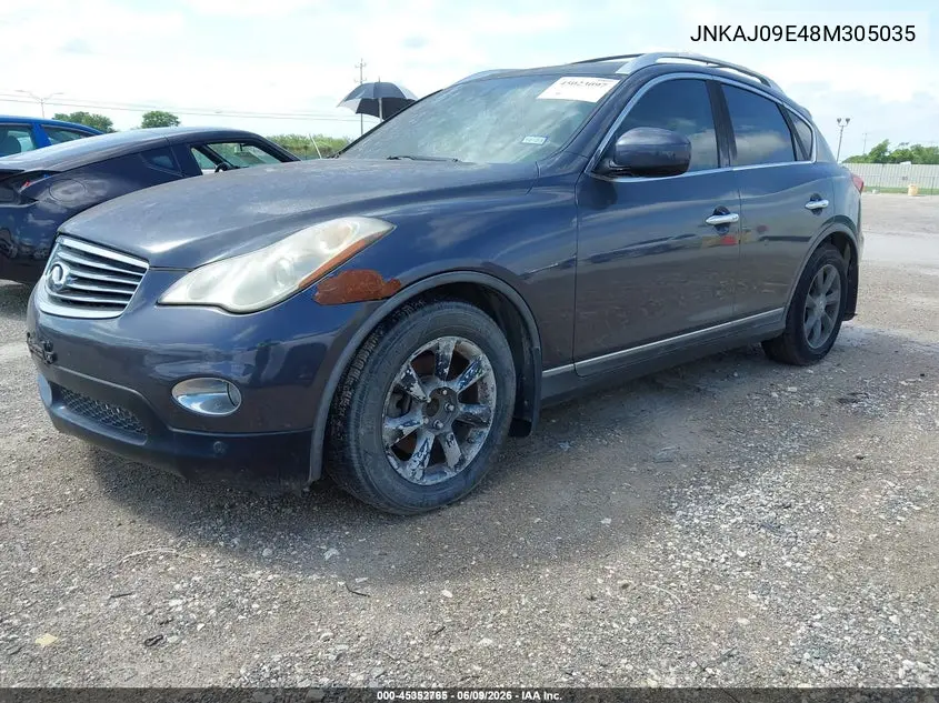 2008 Infiniti Ex35 Journey VIN: JNKAJ09E48M305035 Lot: 45352765