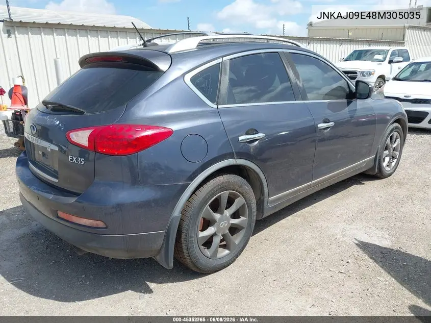 2008 Infiniti Ex35 Journey VIN: JNKAJ09E48M305035 Lot: 45352765