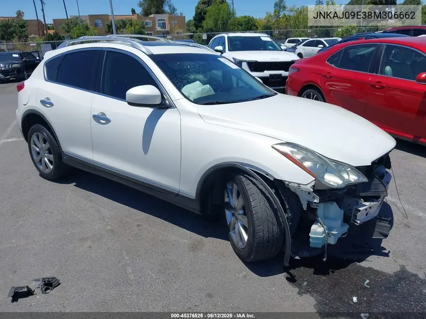 2008 Infiniti Ex35 Journey VIN: JNKAJ09E38M306662 Lot: 45376526