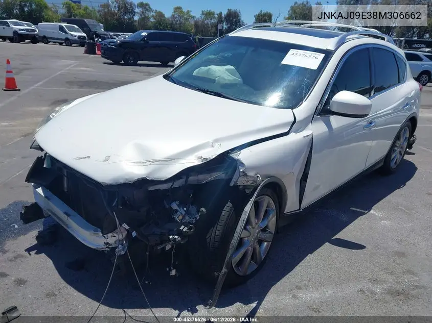 2008 Infiniti Ex35 Journey VIN: JNKAJ09E38M306662 Lot: 45376526