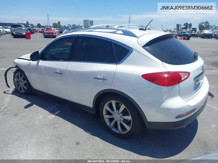 2008 Infiniti Ex35 Journey VIN: JNKAJ09E38M306662 Lot: 45376526