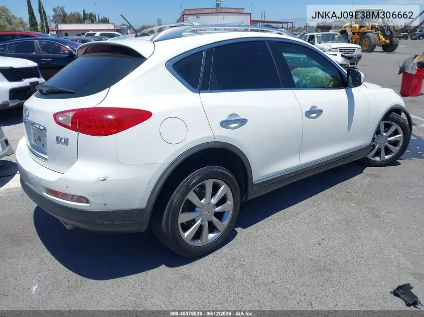 2008 Infiniti Ex35 Journey VIN: JNKAJ09E38M306662 Lot: 45376526