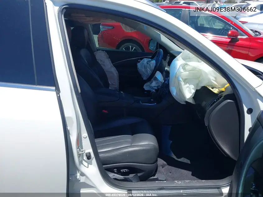 2008 Infiniti Ex35 Journey VIN: JNKAJ09E38M306662 Lot: 45376526