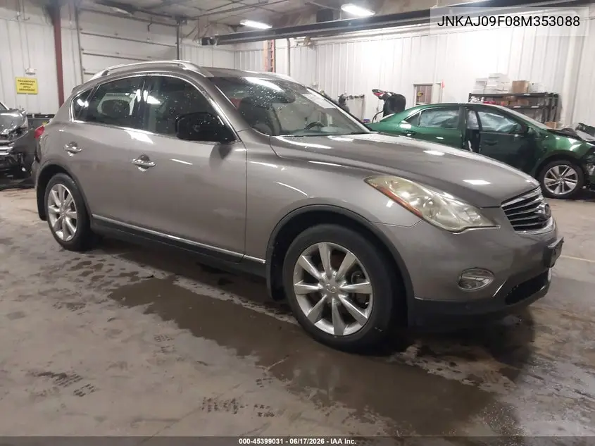 2008 Infiniti Ex35 Journey VIN: JNKAJ09F08M353088 Lot: 45399031