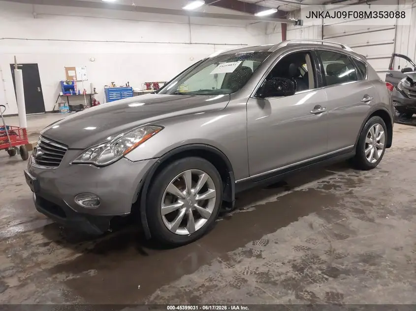 2008 Infiniti Ex35 Journey VIN: JNKAJ09F08M353088 Lot: 45399031