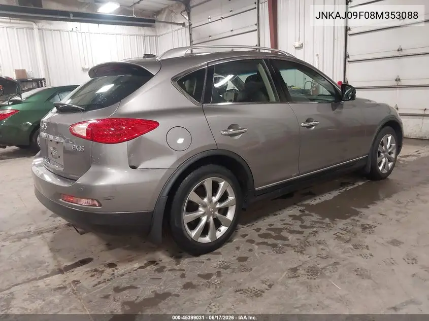 2008 Infiniti Ex35 Journey VIN: JNKAJ09F08M353088 Lot: 45399031