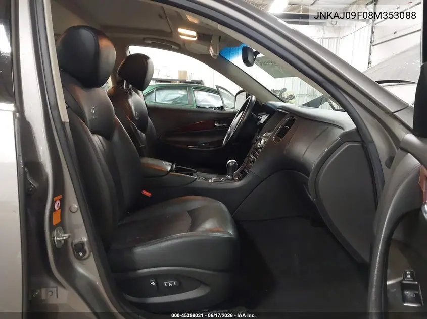 2008 Infiniti Ex35 Journey VIN: JNKAJ09F08M353088 Lot: 45399031