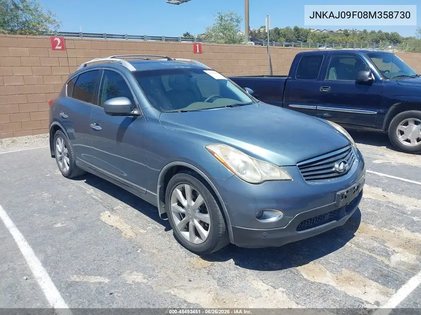 2008 Infiniti Ex35 Journey VIN: JNKAJ09F08M358730 Lot: 45493451