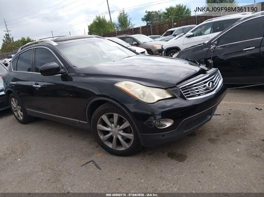 2008 Infiniti Ex35 Journey VIN: JNKAJ09F98M361190 Lot: 45560176