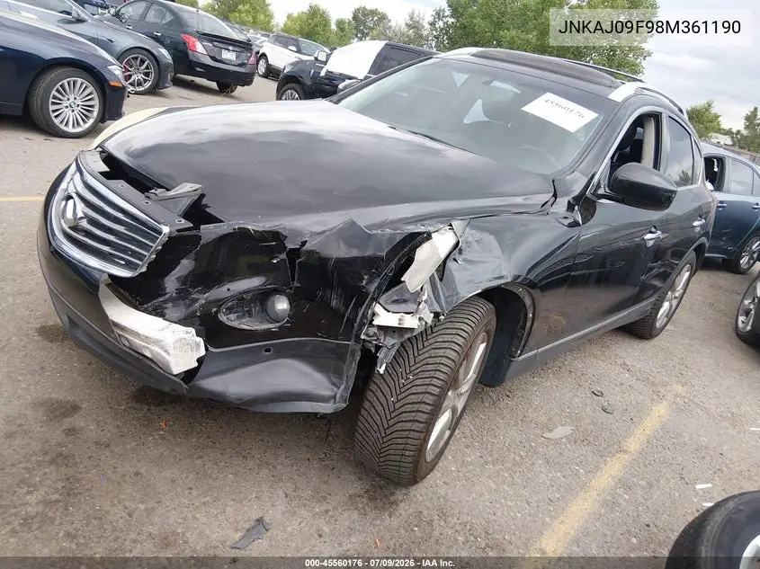 2008 Infiniti Ex35 Journey VIN: JNKAJ09F98M361190 Lot: 45560176