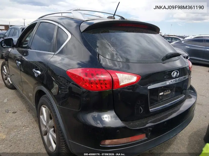 2008 Infiniti Ex35 Journey VIN: JNKAJ09F98M361190 Lot: 45560176