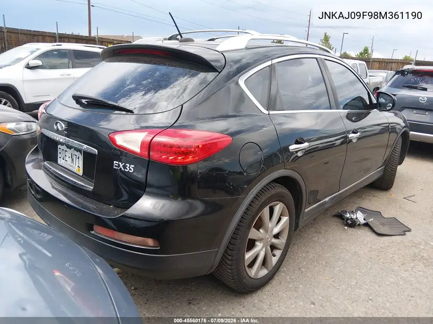 2008 Infiniti Ex35 Journey VIN: JNKAJ09F98M361190 Lot: 45560176