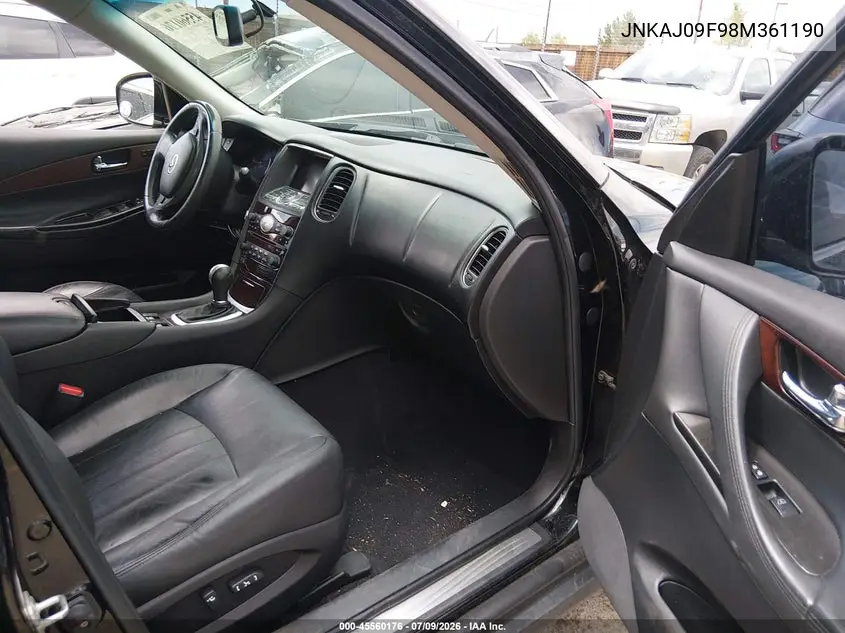 2008 Infiniti Ex35 Journey VIN: JNKAJ09F98M361190 Lot: 45560176