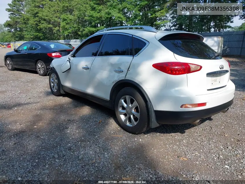 2008 Infiniti Ex35 Journey VIN: JNKAJ09F38M356308 Lot: 45577198