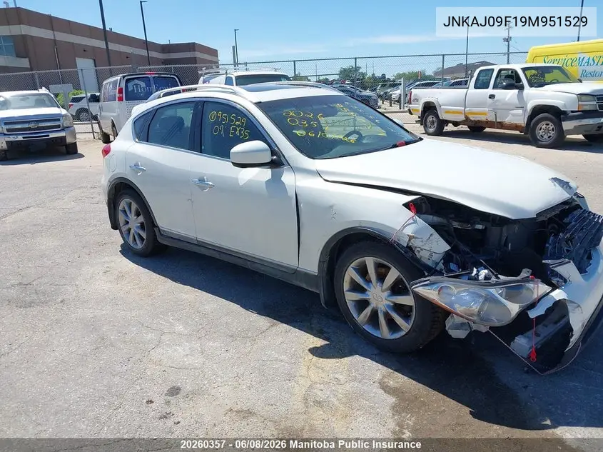 2009 Infiniti Ex35 VIN: JNKAJ09F19M951529 Lot: 20260357