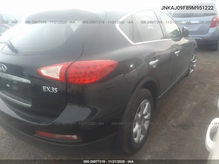 2009 Infiniti Ex35 Journey VIN: JNKAJ09F89M951222 Lot: 28977319