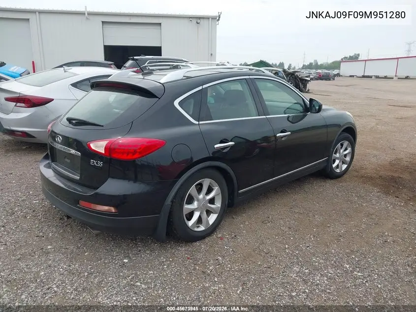 2009 Infiniti Ex35 Journey VIN: JNKAJ09F09M951280 Lot: 45673945