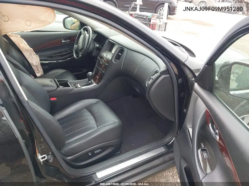 2009 Infiniti Ex35 Journey VIN: JNKAJ09F09M951280 Lot: 45673945