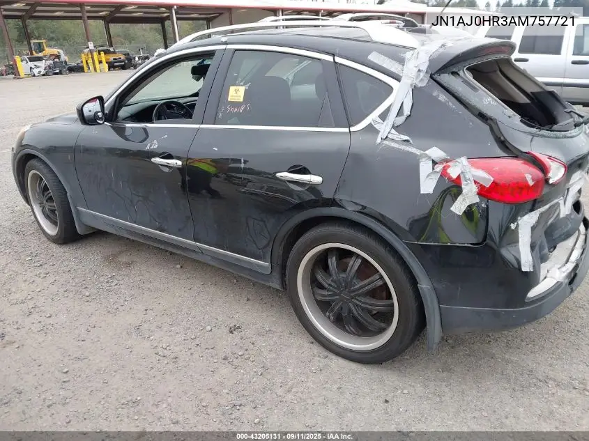 2010 Infiniti Ex35 Journey VIN: JN1AJ0HR3AM757721 Lot: 43205131