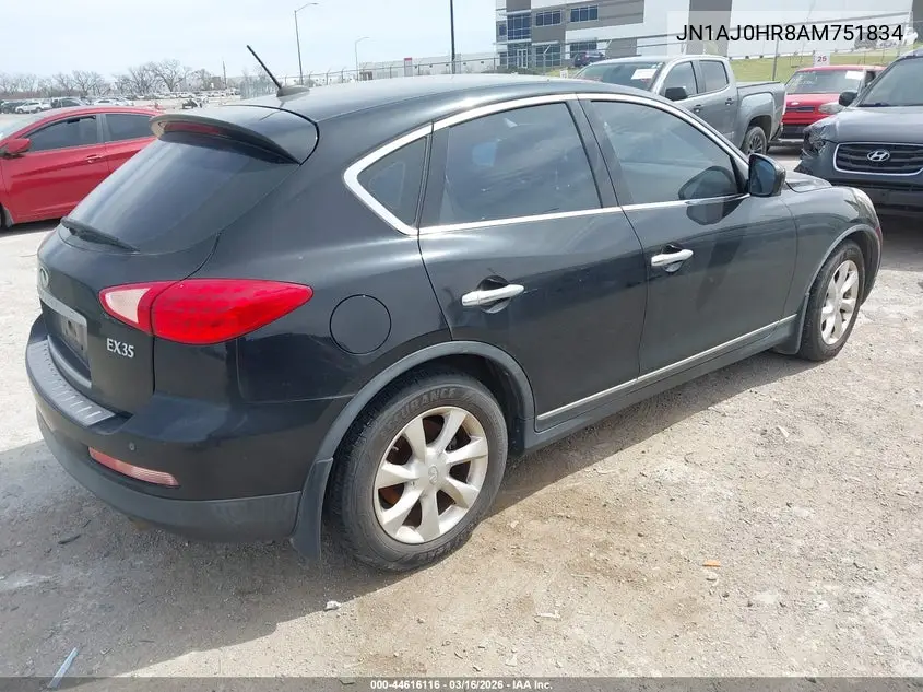2010 Infiniti Ex35 Journey VIN: JN1AJ0HR8AM751834 Lot: 44616116