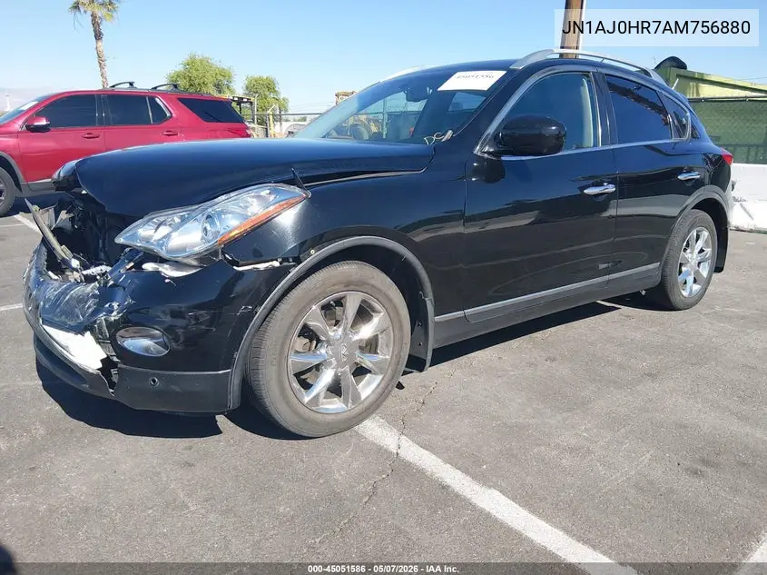 2010 Infiniti Ex35 Journey VIN: JN1AJ0HR7AM756880 Lot: 45051586