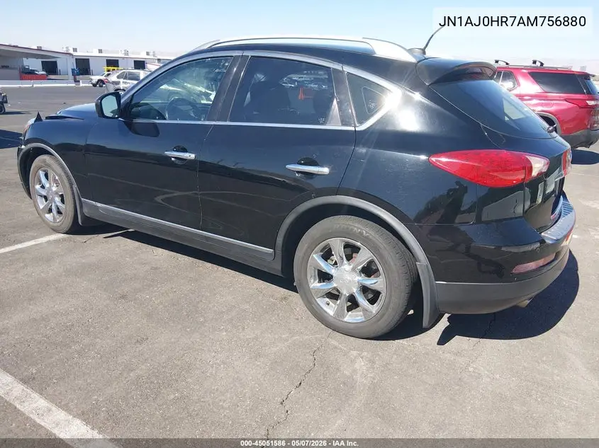 2010 Infiniti Ex35 Journey VIN: JN1AJ0HR7AM756880 Lot: 45051586
