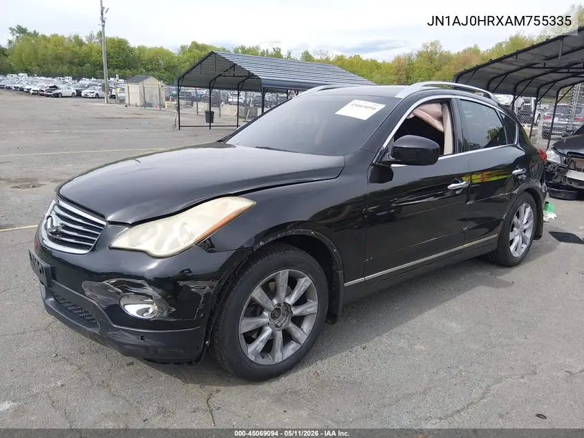 2010 Infiniti Ex35 Journey VIN: JN1AJ0HRXAM755335 Lot: 45069094