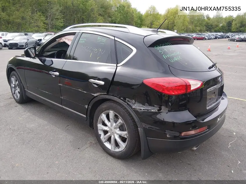 2010 Infiniti Ex35 Journey VIN: JN1AJ0HRXAM755335 Lot: 45069094