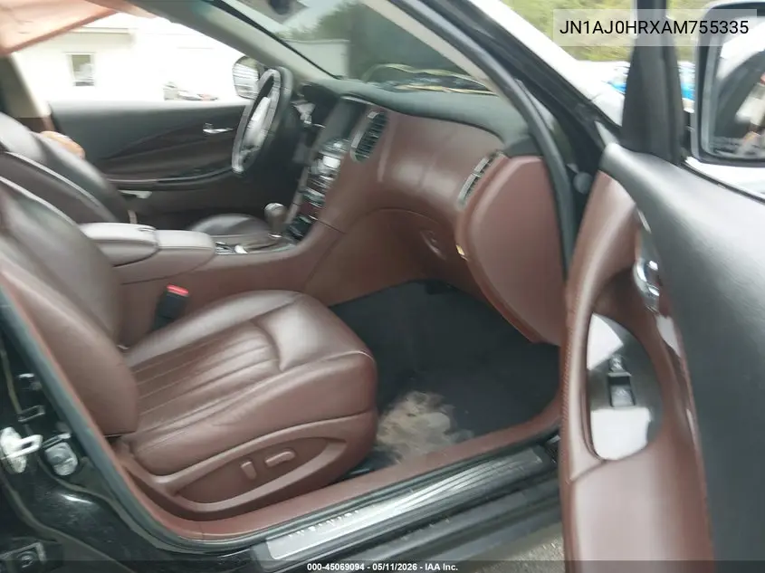 2010 Infiniti Ex35 Journey VIN: JN1AJ0HRXAM755335 Lot: 45069094