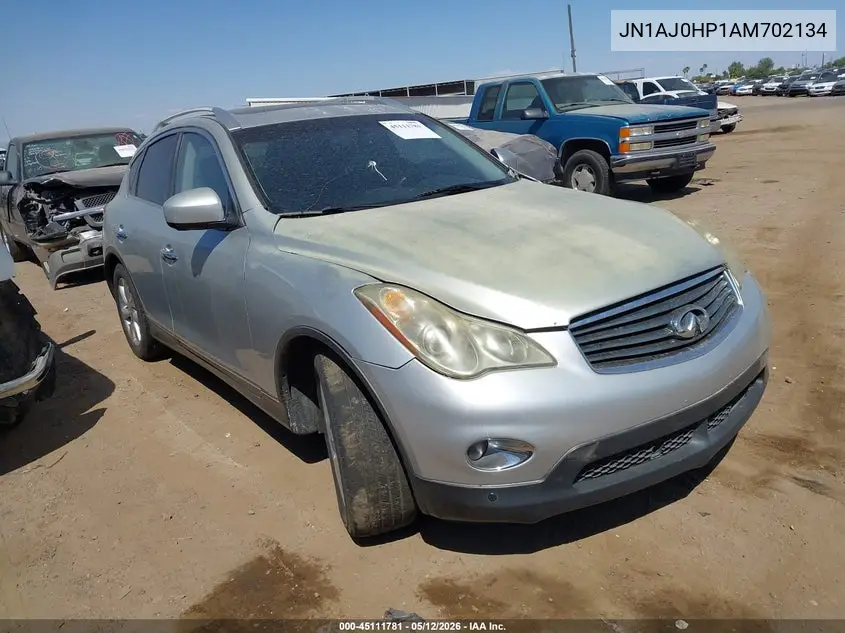 2010 Infiniti Ex35 Journey VIN: JN1AJ0HP1AM702134 Lot: 45111781