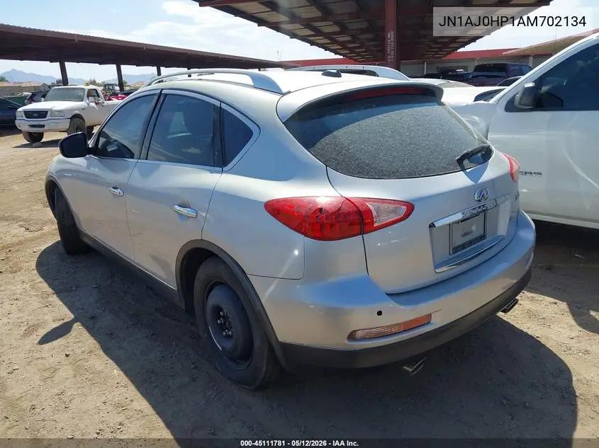 2010 Infiniti Ex35 Journey VIN: JN1AJ0HP1AM702134 Lot: 45111781