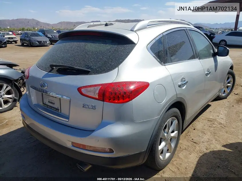 2010 Infiniti Ex35 Journey VIN: JN1AJ0HP1AM702134 Lot: 45111781