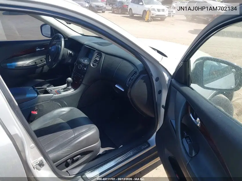 2010 Infiniti Ex35 Journey VIN: JN1AJ0HP1AM702134 Lot: 45111781