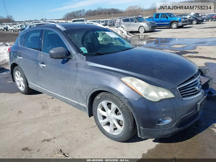 2010 Infiniti Ex35 Journey VIN: JN1AJ0HR4AM755234 Lot: 45121082