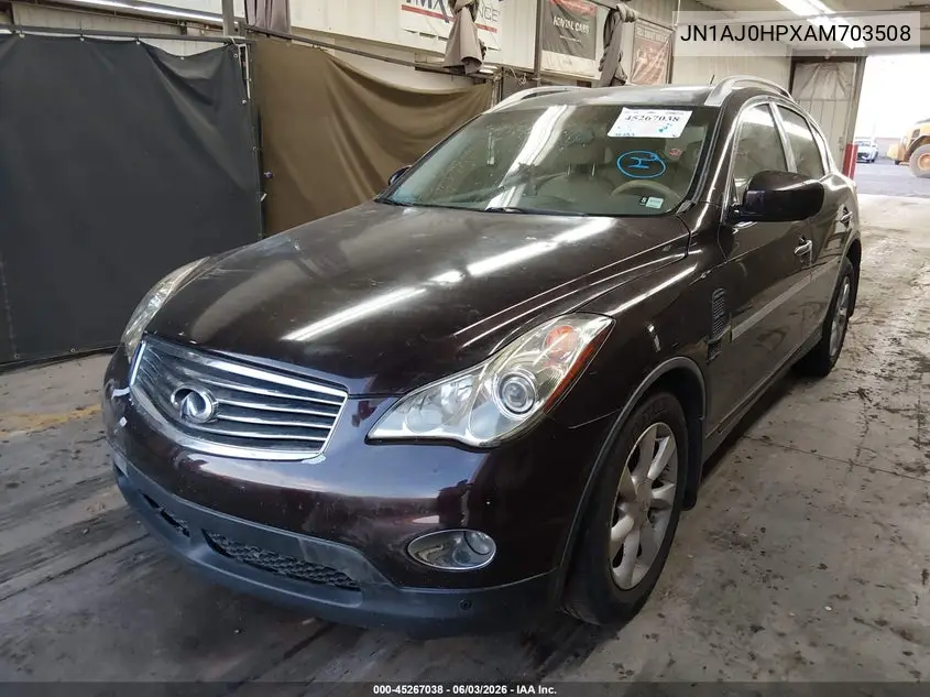 2010 Infiniti Ex35 Journey VIN: JN1AJ0HPXAM703508 Lot: 45267038
