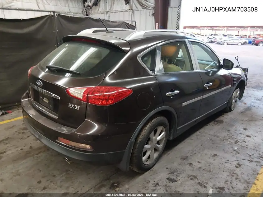 2010 Infiniti Ex35 Journey VIN: JN1AJ0HPXAM703508 Lot: 45267038