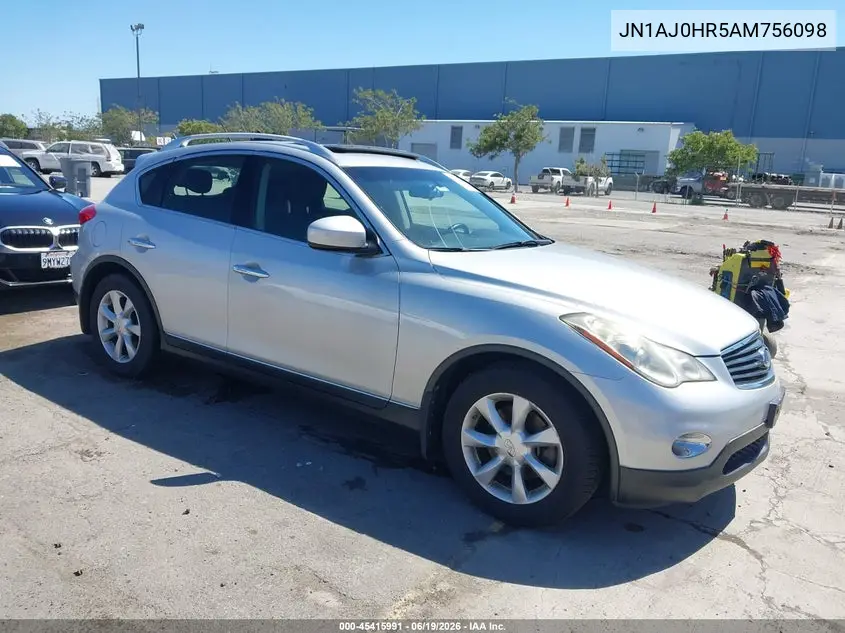 2010 Infiniti Ex35 Journey VIN: JN1AJ0HR5AM756098 Lot: 45415991