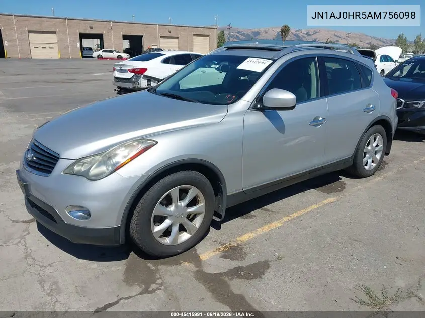 2010 Infiniti Ex35 Journey VIN: JN1AJ0HR5AM756098 Lot: 45415991