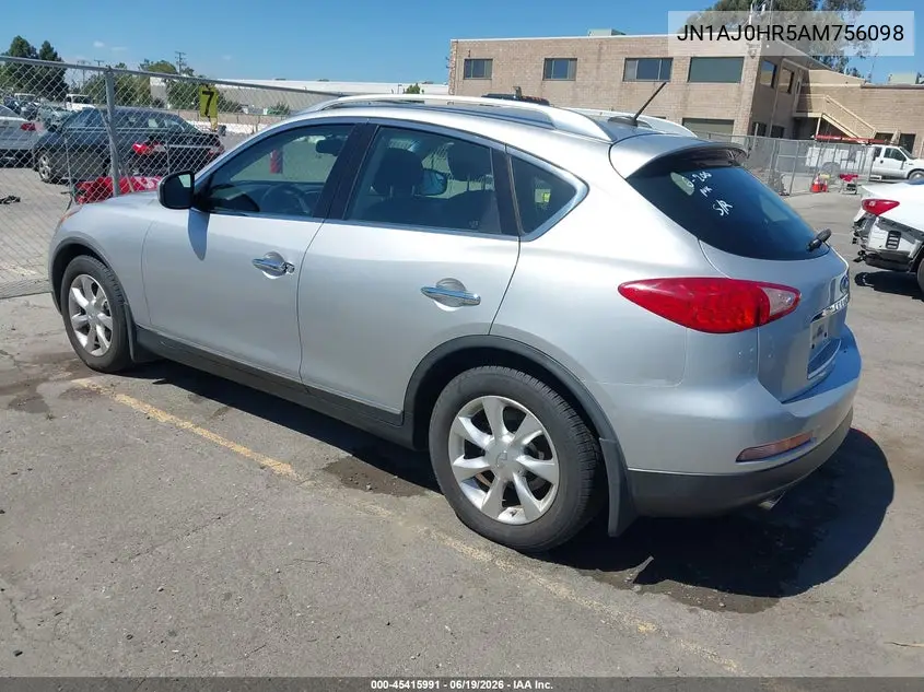 2010 Infiniti Ex35 Journey VIN: JN1AJ0HR5AM756098 Lot: 45415991