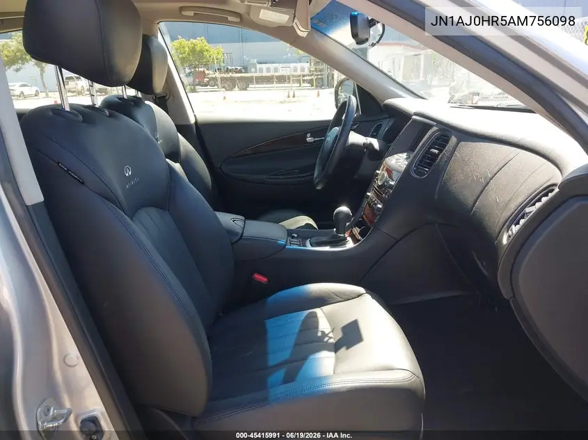 2010 Infiniti Ex35 Journey VIN: JN1AJ0HR5AM756098 Lot: 45415991
