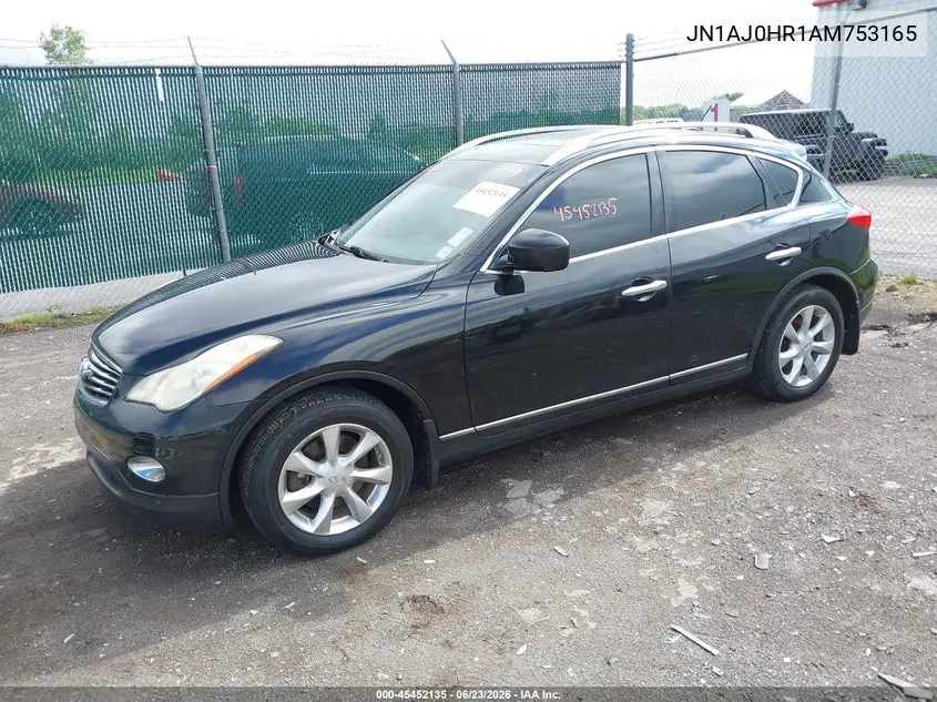 2010 Infiniti Ex35 Journey VIN: JN1AJ0HR1AM753165 Lot: 45452135