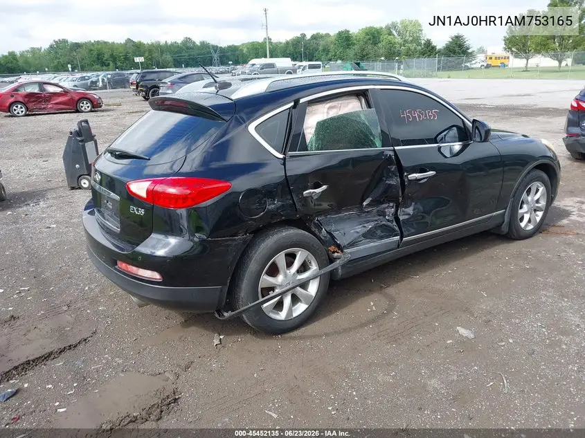 2010 Infiniti Ex35 Journey VIN: JN1AJ0HR1AM753165 Lot: 45452135